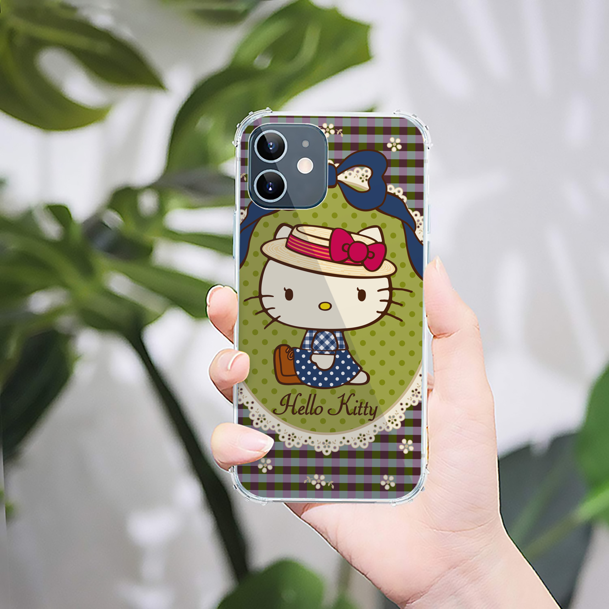 （画像用） Hello Kitty ハローキティ 【iPhone 12シリーズ対応】透明スマホケース（クリアソフトケース）